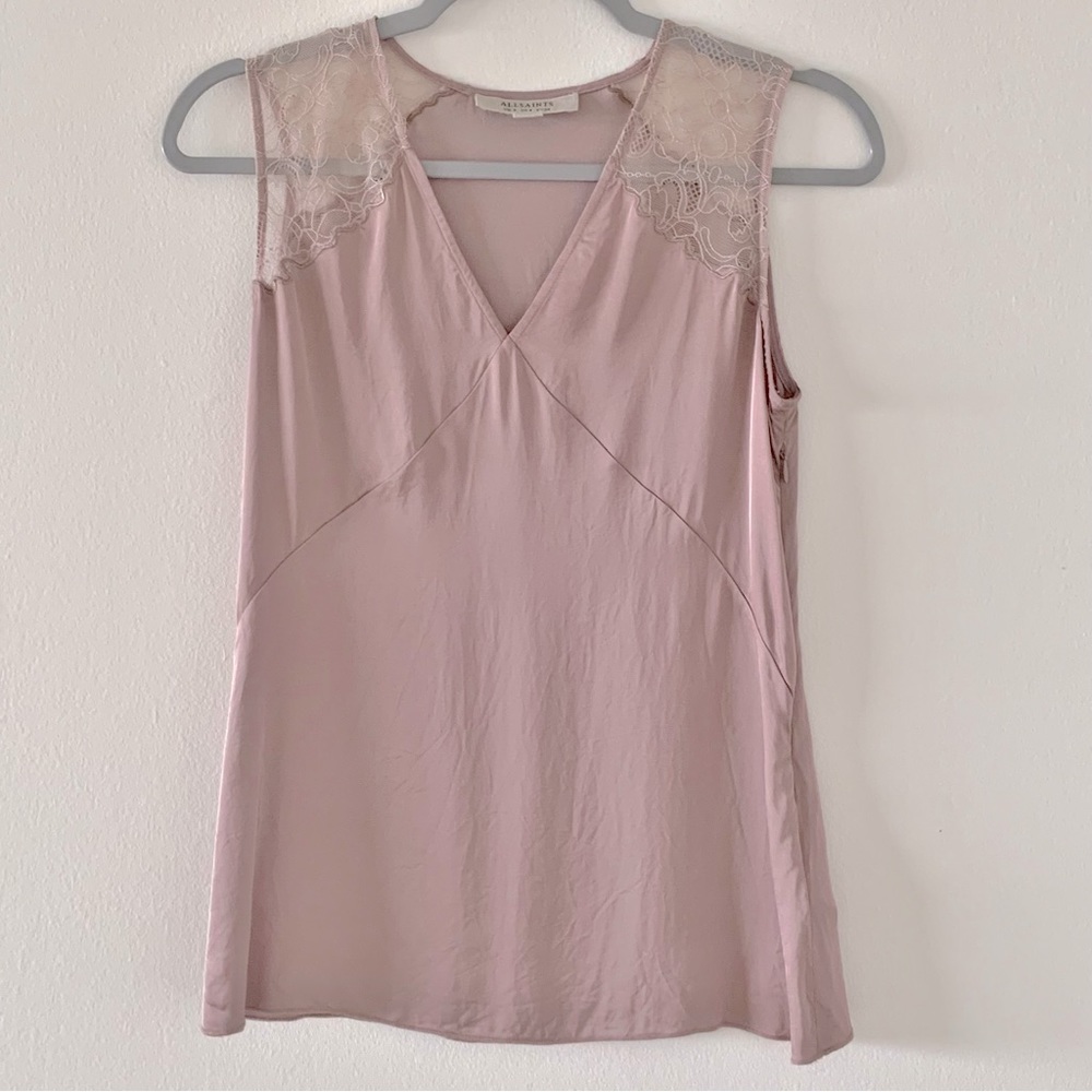 All Saints Blush Pink Top
